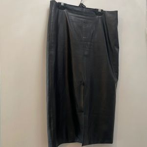 Top Shop faux leather skirt